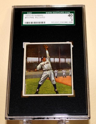 1950 Bowman # 11 Phil Rizzuto Yankees SGC 40/3