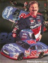 Dale Jarrett Autograph 8.5 by 11 promotion card