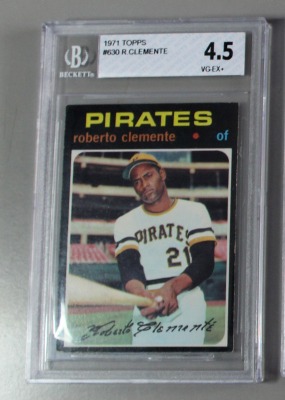 1971 Topps - R. Clemente Grade Baseball Card HOF