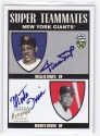 2002 TOPPS SUPER TEAMS WILLIE MAYS/MONTE IRVIN AUTO