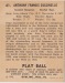"Tony" Cuccinello 1940 Play Ball #61