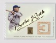 BABE RUTH GAME USED BAT CARD NEW YORK YANKEES TOPPS TRIBUTE DIE CUT #3 HOF