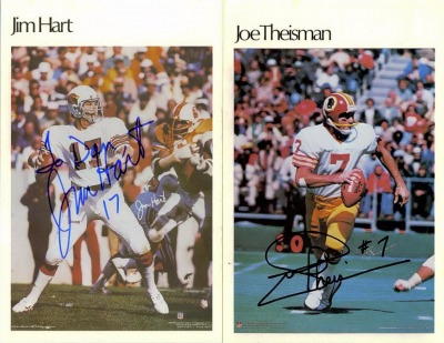 Autographed Card Set - Joe Theisman & Jim Hart