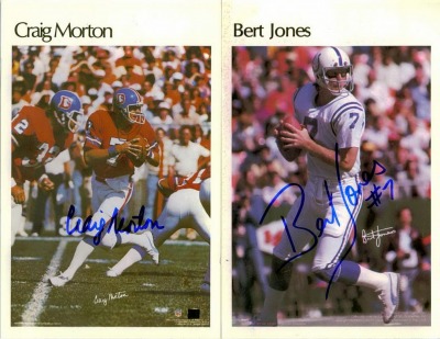Autographed Card Set  - Craig Morton  & Bert Jones