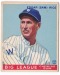 1933 Goudey #134 Sam Rice - HOF