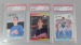 John Smoltz Rookie Card Set (3) PSA graded