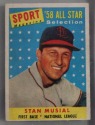 STAN MUSIAL-1958 Topps-Sport Magazine '58 All-Star Card #476