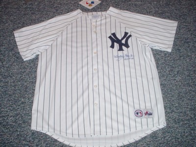 Whitey Ford Autographed NY Yankee Jersey