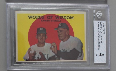1959 Topps "World of Wisdom"  Larson/Stengel