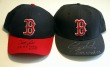 Boston Red Sox Juan Cedeno and Chip Anders game worn baseball cap lot