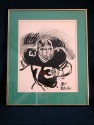 Bill Gallo Original Art Work of NY Jets Joe Klecko 