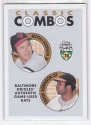 2002 Topps Brooks & Frank Robinson Classic Combos Game Used Bat Card