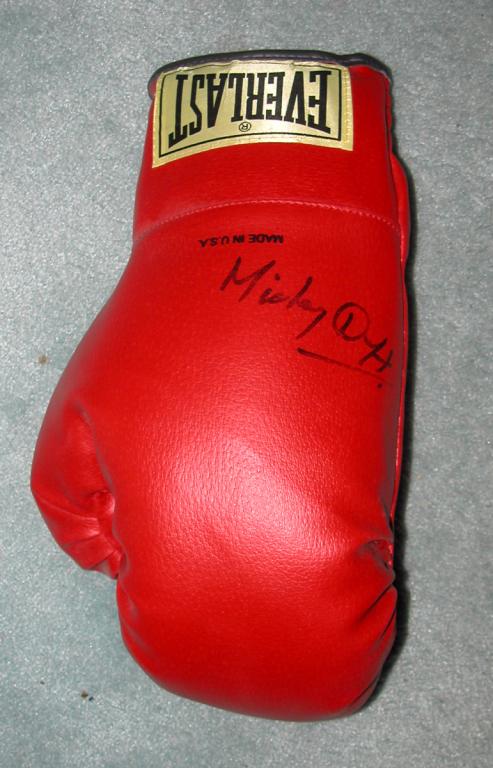 Mickey Duff Autographed Boxing Glove - Steeno Sports Memorabilia ...